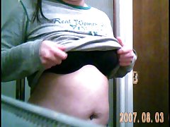 Wife caught playing with tits and nipples