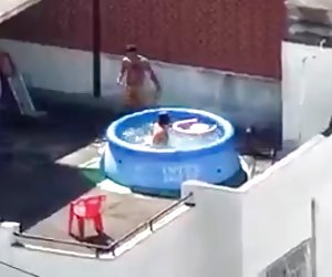 neighbors caught fucking on the rooftop