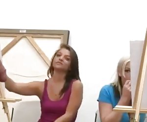 Art class cant concentrate because cock