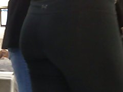 Teen in yoga stretch(s) great backside!