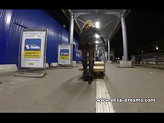 No panties and upskirt in Ikea