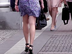 Girls walking down the Street - legs, ass and heels