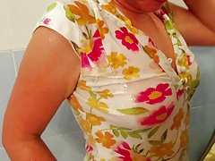 girl in panties in shower HD 260814