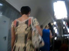 Upskirt from Saint-Petersburg subway