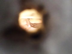 Sexy flat mate drying off after a shower