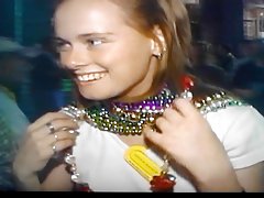 mardi gras flasher talked into it by her friends