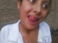 Latin couple fucking outdoors part 1