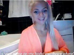Blonde Babe Bathing On Cam