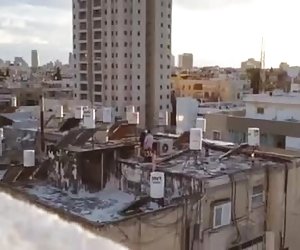 Israeli fuck on roof
