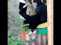 3 girls in the alley