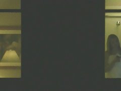 Hotel Window Masturbator