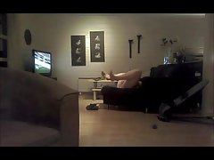 Woman caught enjoying herself 1