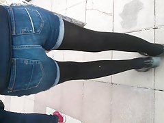 Two Friends with Spandex and Stockings