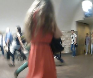 Upskirt from Saint-Petersburg subway