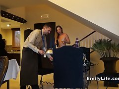 naked roomservice amateur MILF and housewife NIP flashing