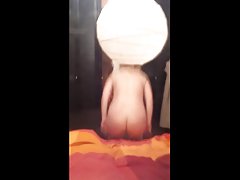 Window Voyeur - spied older woman with big tits changing