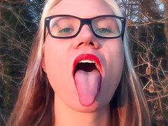My tongue fetish (in public)