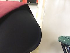 Candid teen booty in spandex.