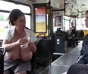 Woman on bus pumping breast milk