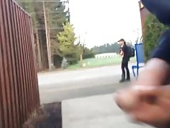 Flash teen my cumming cock