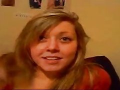 a cute teen filmed on real homemade