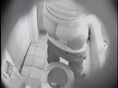 NOT My sister fingering in toilet caught by hidden cam